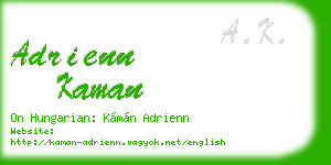adrienn kaman business card
